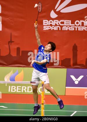 Barcelona, Spanien. Februar 2020. Barcelona Spanien Meister 2020 - 3. Tag; Phittayaporn Chaiwan aus Thailand tritt in der Qualifikation Für Das Dameneinzel in Runde 2 gegen Iris wang aus den USA an Tag drei des spanischen Meisters von Barcelona im Vall d'Hebron Olympic Sports Centre am 20. Februar 2020 in Barcelona, Spanien, an. Kredit: Dax Images / Alamy Live News Stockfoto