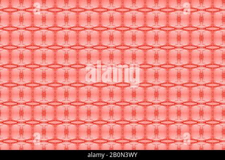Abbildung mit rotem und pinkfarbenem Hintergrundmuster Stockfoto