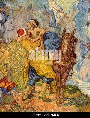 Der Barmherzige Samariter (nach Delacroix) - Vincent van Gogh, 1890 Stockfoto