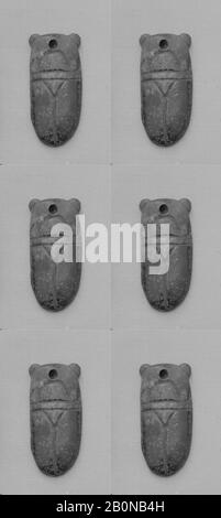 Amulet (Zunge?), China, Han-Dynastie (206 v. Chr.-A.C. 220), Kultur: China, Jade, H. 1 1/2 Zoll (3,8 cm); W. 3/4 Zoll (1,9 cm); D. 1/4 Zoll (0,6 cm), Jade Stockfoto