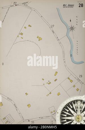 Bild 29 von Sanborn Fire Insurance Map aus Boston, Suffolk County, Massachusetts. Bd. 7, 1898. 121 Blatt(e). Bound, Amerika, Straßenkarte mit einem Kompass Aus Dem 19. Jahrhundert Stockfoto