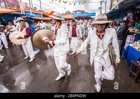 Musikanten Oruro Carnival, Bolivien Stockfoto