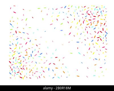 Konfetti neuer Hintergrund cool. Mehrfarbiges sechseckiges Shapes Netzwerk. Ein Konfetti mit neuen Hintergründen. Stock Vektor