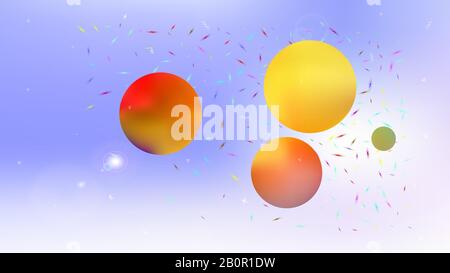 Planet und Schilder Hintergrund. Professionelle, hochauflösende und frische. Abbildung, modern. Sterne, Planeten, Zeichen. Buntes Universum neue Sterne leuchten. Stock Vektor