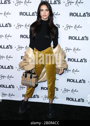 West Hollywood, Vereinigte Staaten. Februar 2020. West HOLLYWOOD, LOS ANGELES, KALIFORNIEN, USA - 20. FEBRUAR: Renee Herbert kommt zur Startereignis der Rolla x Sofia Richie Collection, die am 20. Februar 2020 auf Dem Dach von Harriet im 1 Hotel West Hollywood in West Hollywood, Los Angeles, Kalifornien, USA stattfindet. (Foto von Xavier Collin/Image Press Agency) Credit: Image Press Agency/Alamy Live News Stockfoto