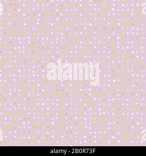 Pastellsterne nahtloses Vektormuster in pink-gelben und weißen Farben Stock Vektor