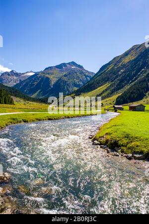 Krimmler Achental, Krimmler Tauern Lodge, Krimmler Ache, Krimml, Pinzgau, Land Salzburg, Österreich Stockfoto