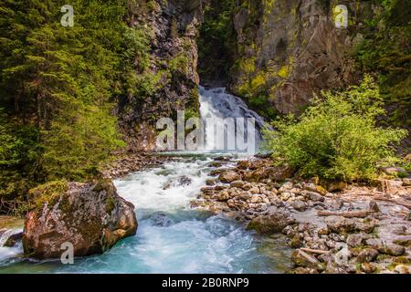 Reinbach Wasserfall in Ahrntal, Südtirol, Italien Stockfoto