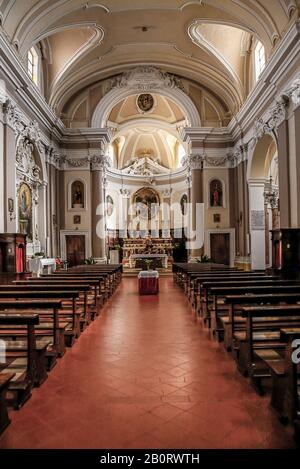 Italien Marken - Mondolfo - Kirche Santa Giustina Stockfoto