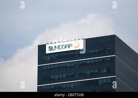 Brisbane, Queensland, Australien - 27. Januar 2020: Blick auf das Suncorp Bank Headquarters Gebäude in Brisbane. Die Suncorp Group Limited ist eine Australi Stockfoto