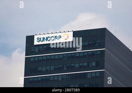 Brisbane, Queensland, Australien - 27. Januar 2020: Blick auf das Suncorp Bank Headquarters Gebäude in Brisbane. Die Suncorp Group Limited ist eine Australi Stockfoto