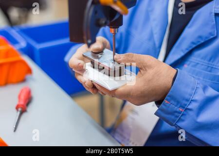 Steckdose handgemachten Fertigung Stockfoto