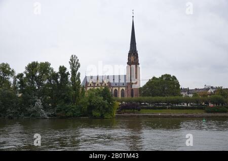 Dreikönigskirche in Frankfurt am Main Stockfoto