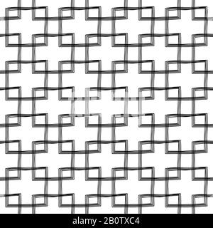 Nahtloses Design mit Kritzeln - handgezeichnete Hüftstruktur. Abstrakte Linienhintergrundgrafik, Vektorgrafiken Stock Vektor