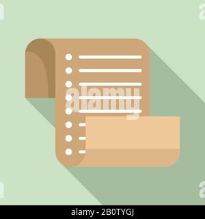 Symbol für Bestandsliste. Flache Abbildung des Vektorsymbols für die Bestandsliste für das Webdesign Stock Vektor