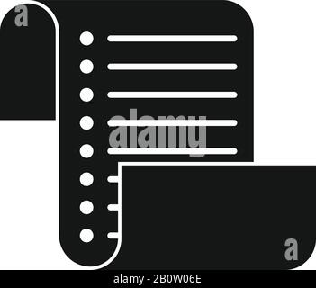 Symbol für Bestandsliste. Einfache Abbildung des Vektorsymbols für die Bestandsliste für Webdesign, isoliert auf weißem Hintergrund Stock Vektor