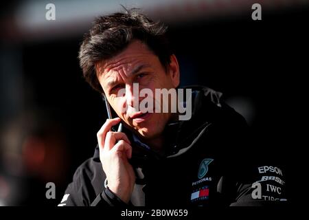 Barcelona, Spanien. Februar 2020. Toto Wolff-Teamchef Mercedes AMG F1, Formel-1-Weltmeisterschaft 2020, Wintertesttage #1 2020 Barcelona, 21-02-2020 Foto Federico Basile/Insidefoto Credit: Insidefoto srl/Alamy Live News Stockfoto