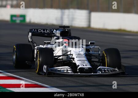 Montemelò, Barcelona - Spanien. Formel-1-Vorsaisontest 2020 Tag 3. Februar 2020. Daniil Kvyat fuhr die (26) Scuderia AlphaTauri AT01 an Tag drei der Wintertests F1 auf der Strecke Stockfoto