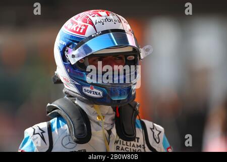 Montemelò, Barcelona - Spanien. Formel-1-Vorsaisontest 2020 Tag 3. Februar 2020. Nicholas Latifi von Rokit Williams Racing an Tag drei der Wintertests für F1 Stockfoto