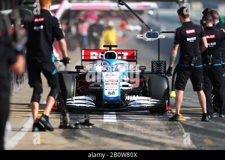 Montemelò, Barcelona - Spanien. Formel-1-Vorsaisontest 2020 Tag 3. Februar 2020. Nicholas Latifi von Rokit Williams Racing an Tag drei der F1-Wintertests auf der Strecke Stockfoto