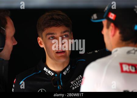 Montemelò, Barcelona - Spanien. Formel-1-Vorsaisontest 2020 Tag 3. Februar 2020. George Russell aus Großbritannien und Rokit Williams Racing an Tag drei der F1-Wintertests Stockfoto