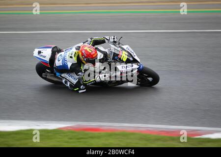 Christian IDDON (21) - TYCO BMW Motorrad - 2019 Bennetts British Superbike Championship mit Pirelli. Brands Hatch, Druiden biegen. Stockfoto