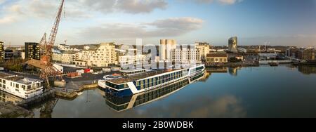 Gironde, Bordeaux, District Flood Basin, Luftbild Stockfoto