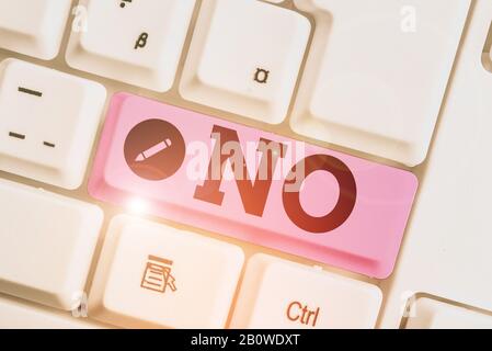 Konzeptionelle Handschreiben mit der Bedeutung "No Concept" Bedeutet, Dass Der aktuelle Aktivitätsstatus der Ablehnung Sicherlich Nicht gestoppt Wird Stockfoto