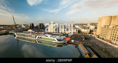 Gironde, Bordeaux, District Flood Basin, Luftbild Stockfoto