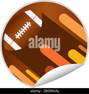 American Football Aufkleber Stock Vektor