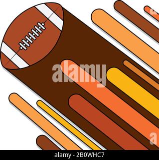 Isolierten amerikanischen Fußball-ball Stock Vektor
