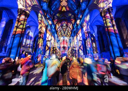 Salisbury Cathedral, Wiltshire, Großbritannien. Februar 2020. Stockfoto