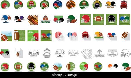 American Football Illustrationen Stock Vektor