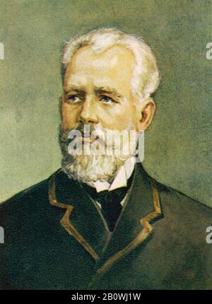 Pjotr ILJICH TSCHAIKOWSKI (1840-1893) russischer Romantischer Komponist um das Jahr 1888 Stockfoto