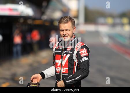 Februar 2020; Circuit De Barcelona Catalunya, Barcelona, Katalonien, Spanien; Formel-1-Vorsaisontest Ein; Haas F1-Team, Kevin Magnussen Stockfoto