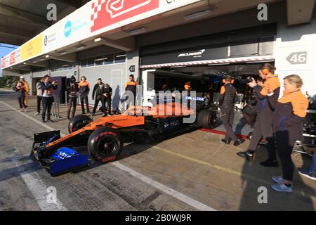 Februar 2020; Circuit De Barcelona Catalunya, Barcelona, Katalonien, Spanien; Formel-1-Vorsaisontest; McLaren, Carlos Sainz Stockfoto