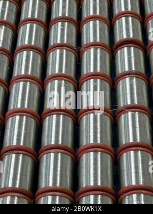 Draht-Rollen Stockfoto