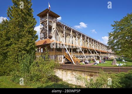 Gradierwerk Bad Sooden-Allendorf, Werra-Kissner-Kreis, Hessen, Deutschland, Europa Stockfoto