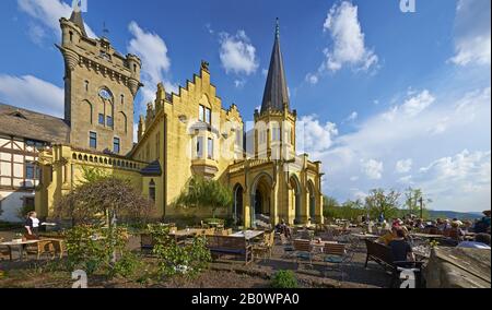 Schloss Rothestein über dem Werra-Tal bei Bad Sooden-Allendorf, Hessen, Deutschland, Europa Stockfoto