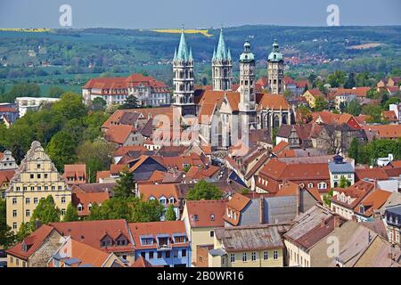 Altstadt von Naumburg mit Dom, Naumburg, Saale, Sachsen-Anhalt, Deutschland, Europa Stockfoto