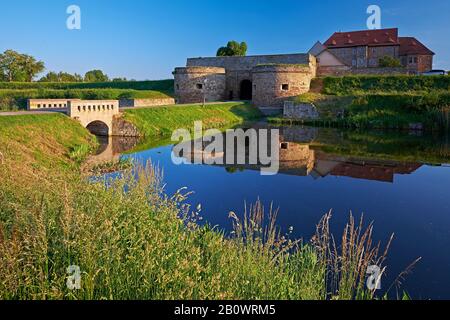 Wasserburg Heldrungen, Thüringen, Deutschland, Europa Stockfoto