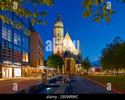 Thomaskirche in Leipzig, Sachsen, Deutschland, Europa Stockfoto