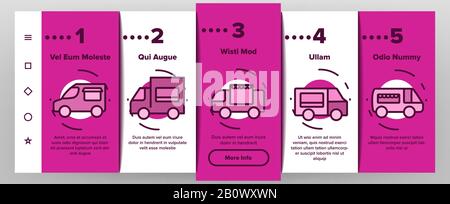 Symbole Für Den Transport Von Staplern Setzen Auf Vector Stock Vektor