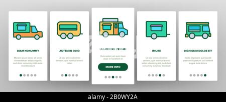 Symbole Für Den Transport Von Staplern Setzen Auf Vector Stock Vektor