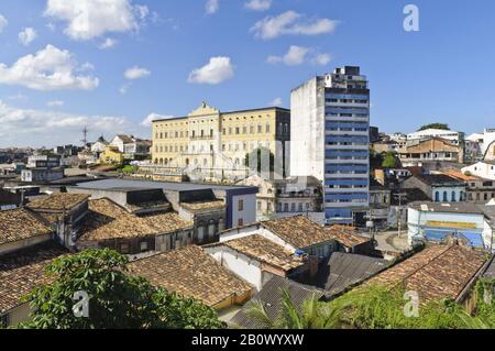 Blick auf die Häuser in Pelourinho, Salvador da Bahia, Bahia, Brasilien, Südamerika, Stockfoto