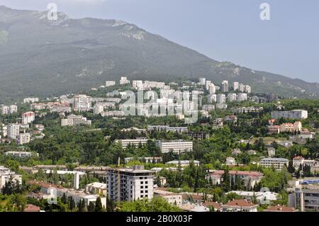 Blick auf die Krimberge, Jutta, Krim, Ukraine, Osteuropa, Stockfoto