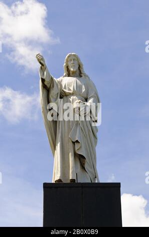 Morro do Cristo Monument, Barra, Salvador da Bahia, Bahia, Brasilien, Südamerika, Stockfoto