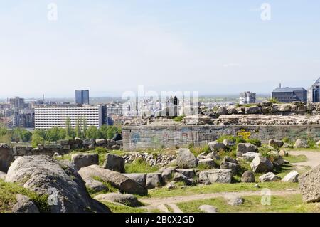 Blick über Plowdiv, Plowdiv, Bulgarien, Balkan, Südost-Europa, Stockfoto