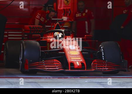 Sebastian vettel (ger) scuderia ferrari sf1000 während Der Tests Vor der Saison 2020, Formel-1-Meisterschaft in Barcelona (Spanien), Italien, 21. Februar 2020 Stockfoto