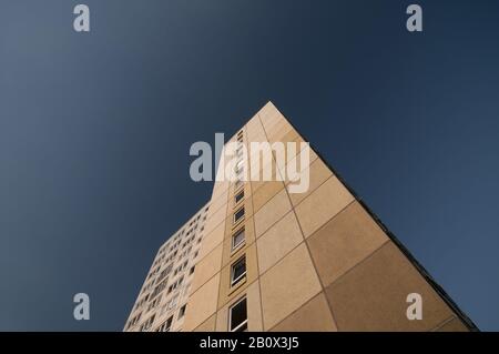 Hochhaus, Fertigbau, Stockfoto